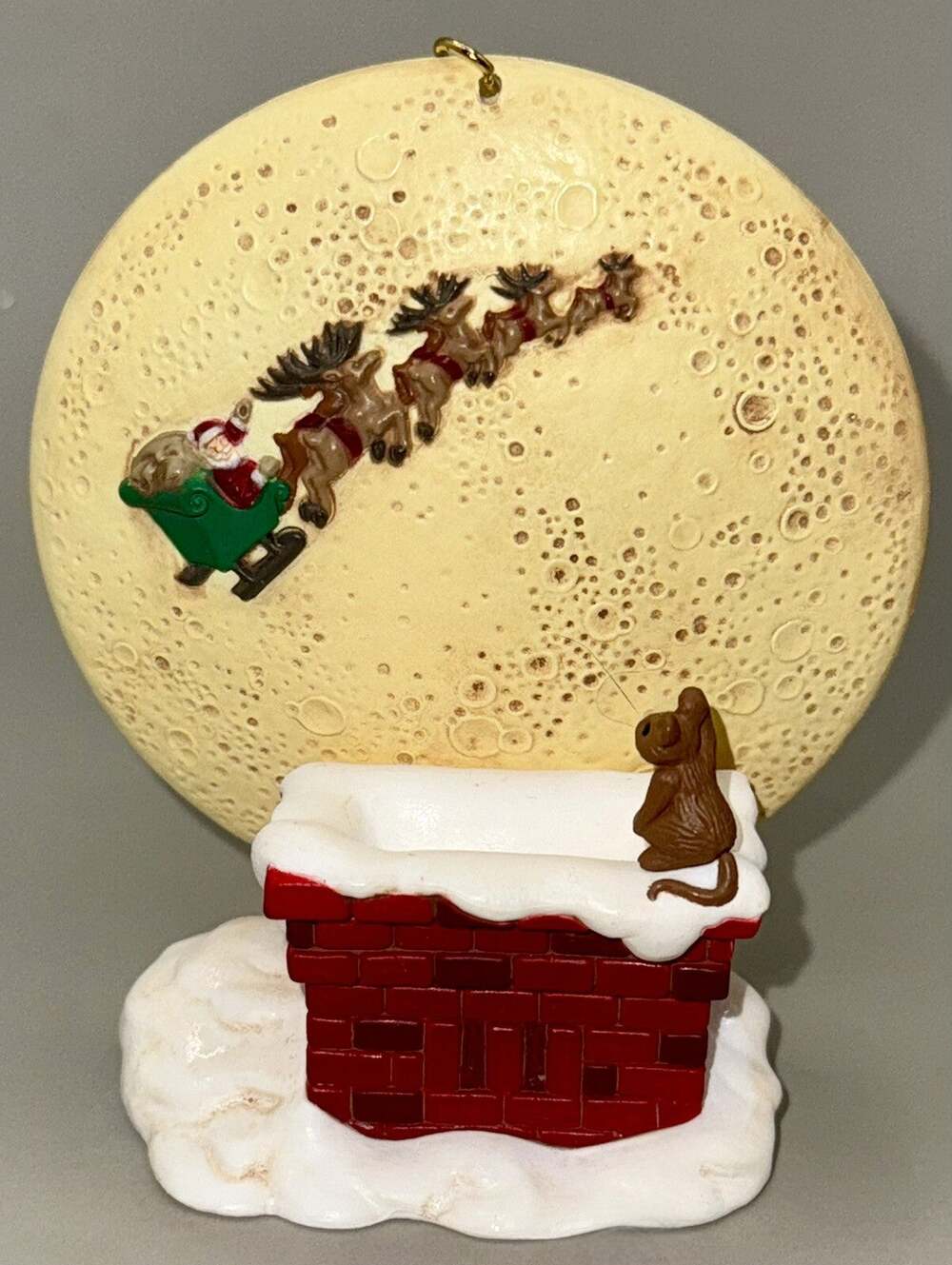 Night Before Christmas Happy To All Hallmark Keepsake Holiday Ornament Club 1997